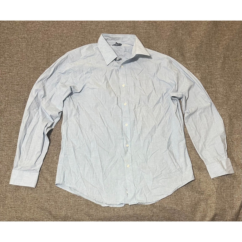 George Classic Fit Men's L 42-44 Light Blue Long Sleeve Shirt